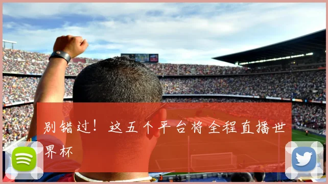 别错过！这五个平台将全程直播世界杯